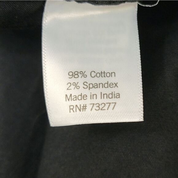 Sonoma Comfort Waist Utility Capri Pants Cotton Waistband Black Plus Size 28W - Picture 10 of 11